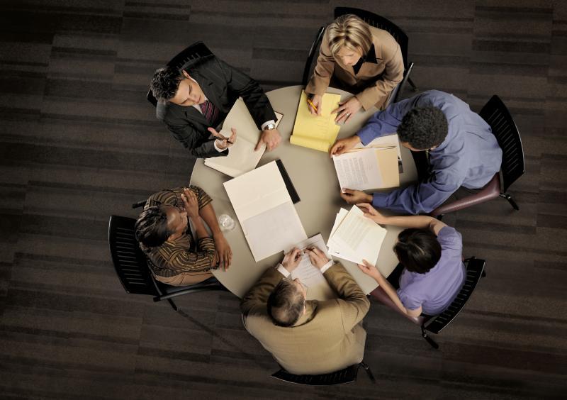 groupe de travail pendant un atelier